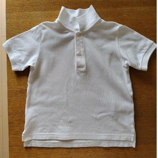 ムジルシリョウヒン(MUJI (無印良品))のポロシャツ　白　120cm　無印良品(Tシャツ/カットソー)