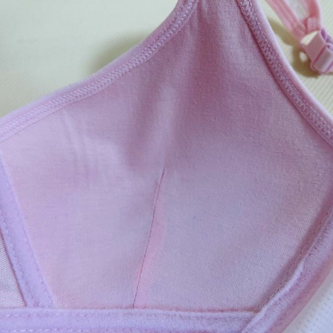 【水色、ピンク】１０代ブラジャー型崩れ難い高校生学生ブラジュニアブラスクールブラ レディースの下着/アンダーウェア(ブラ)の商品写真