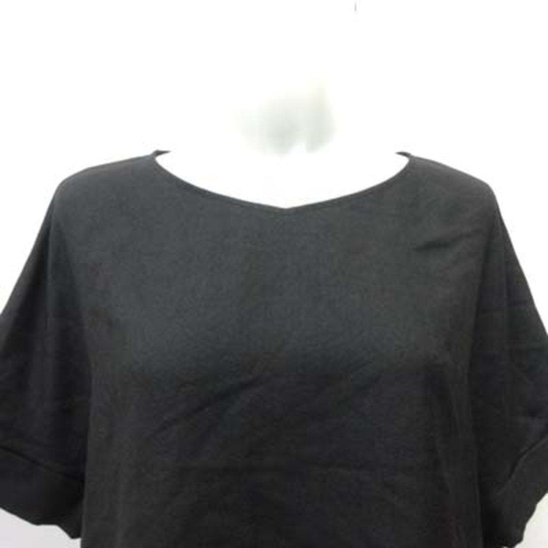 UNITED ARROWS(ユナイテッドアローズ)のユナイテッドアローズ ブラウス プルオーバー 半袖 36 黒 ブラック /YI レディースのトップス(シャツ/ブラウス(半袖/袖なし))の商品写真