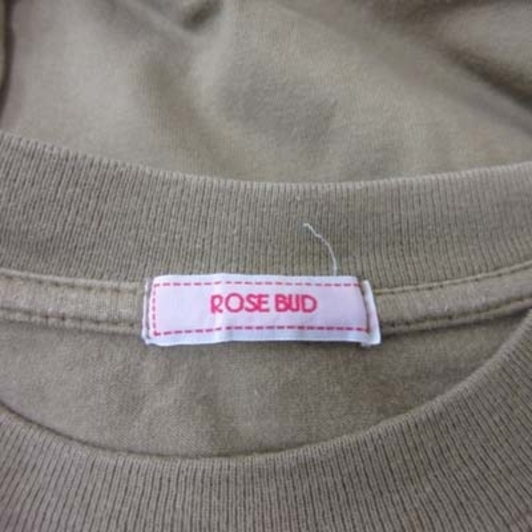 ROSE BUD(ローズバッド)のローズバッド Tシャツ カットソー 半袖 ONE 茶 ブラウン /YI レディースのトップス(Tシャツ(半袖/袖なし))の商品写真