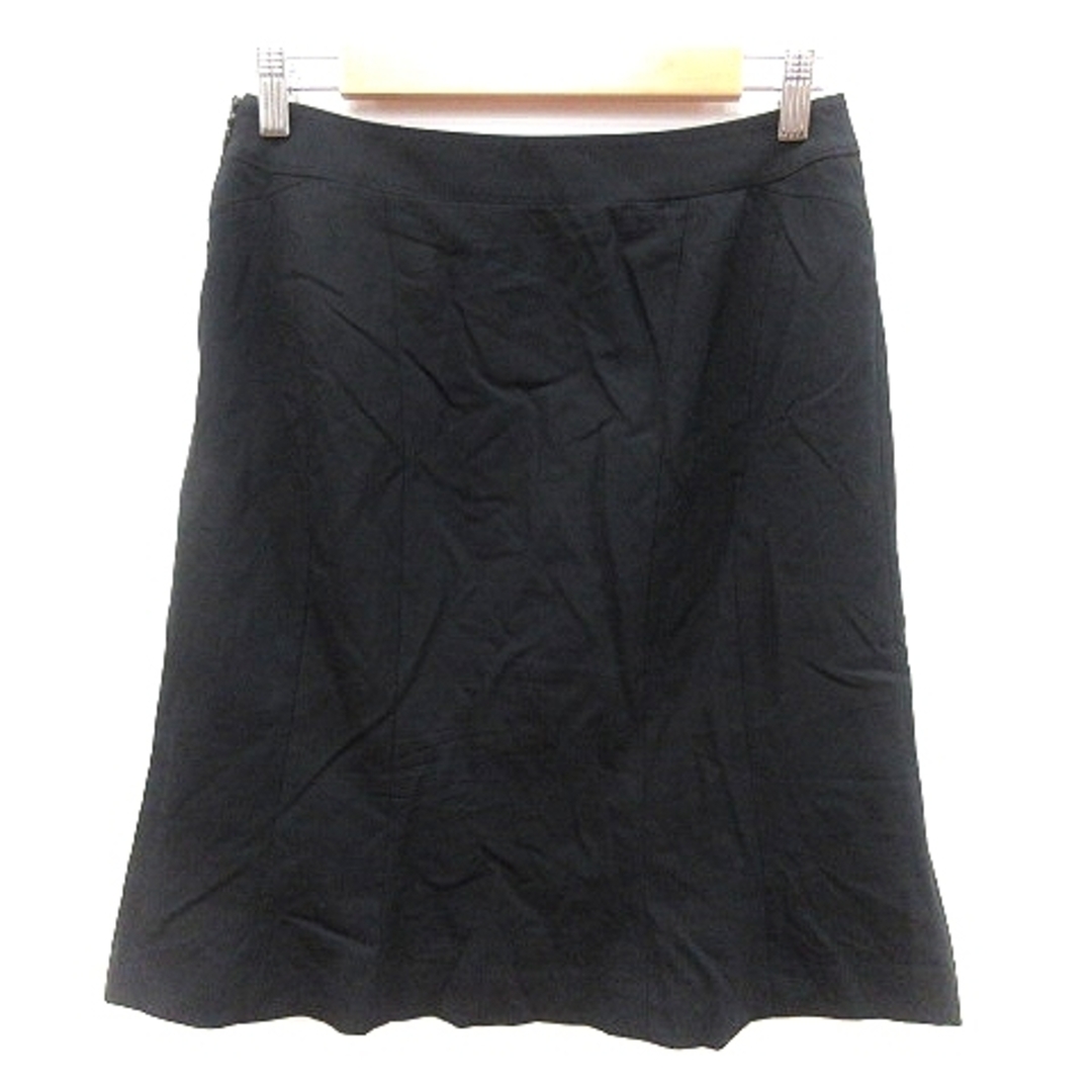 INED(イネド)のイネド INED 台形スカート ひざ丈 ウール 11 黒 ブラック /AU レディースのスカート(ひざ丈スカート)の商品写真