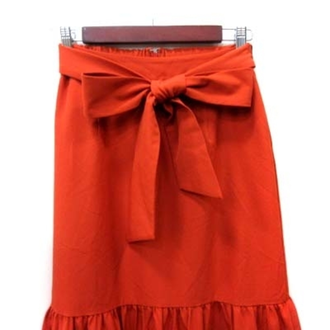 MIIA(ミーア)のミーア マーメイドスカート ロング ウエストマーク F 赤 レッド /YI レディースのスカート(ロングスカート)の商品写真
