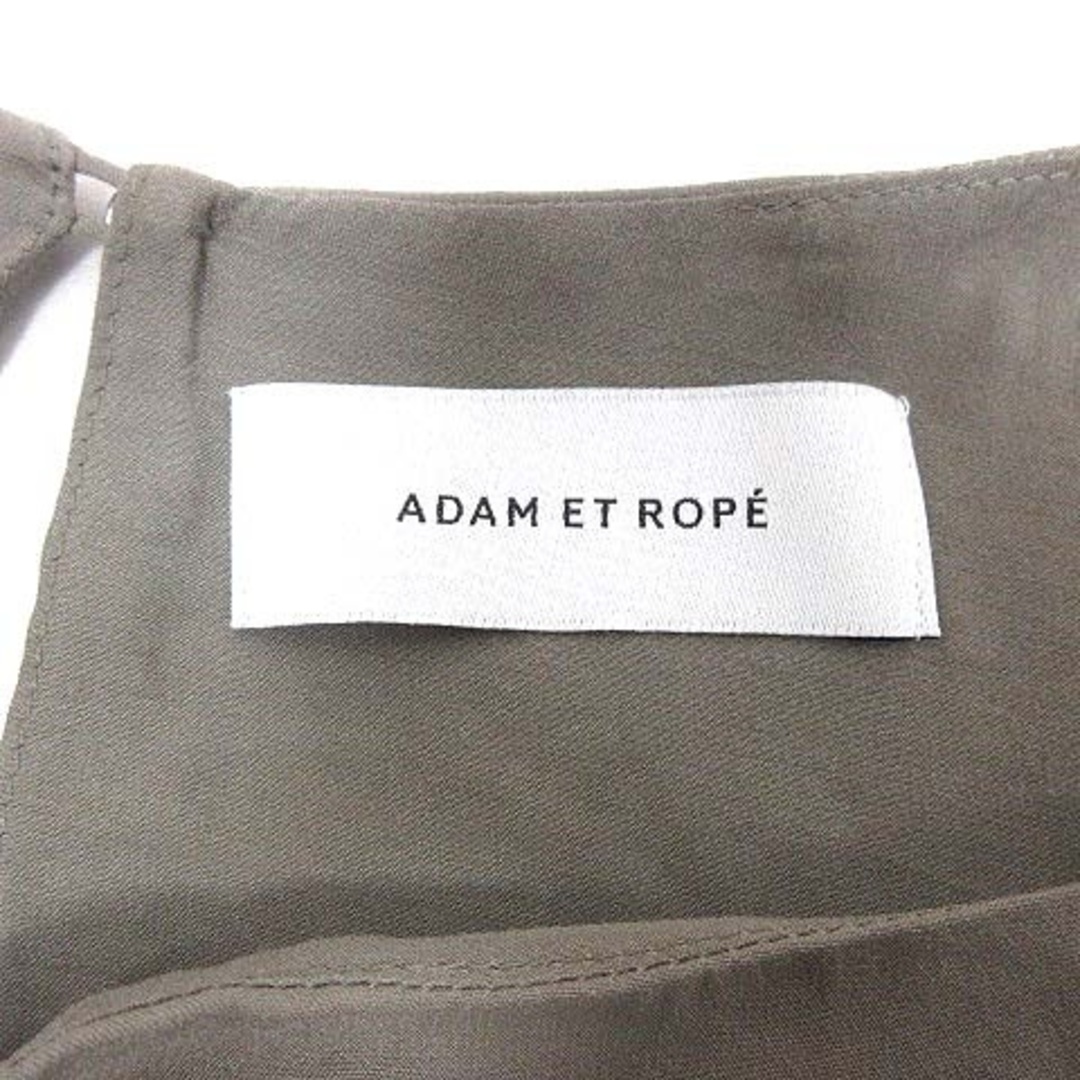 Adam et Rope'(アダムエロぺ)のAdam et Rope' ブラウス ボートネック 長袖 38 ベージュ レディースのトップス(シャツ/ブラウス(長袖/七分))の商品写真