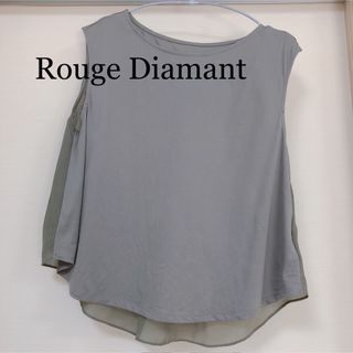 アールディールージュディアマン(RD Rouge Diamant)のルージュディアマン バックレースタンクトップ 袖なしブラウス カーキ グリーン(シャツ/ブラウス(半袖/袖なし))