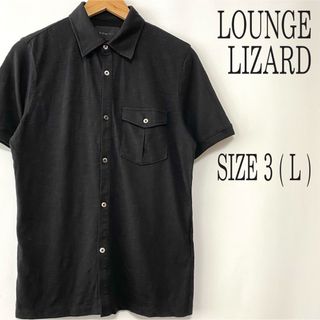 ラウンジリザード(LOUNGE LIZARD)のLOUNGE LIZARD ラウンジリザード ポリエステル混 半袖シャツ 3 L(シャツ)