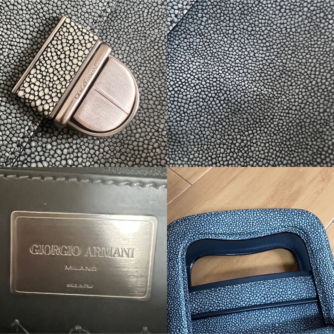 Giorgio Armani(ジョルジオアルマーニ)のジョルジオアルマーニ 美品 2way ブリーフケース 書類鞄 クラッチバッグ メンズのバッグ(ビジネスバッグ)の商品写真