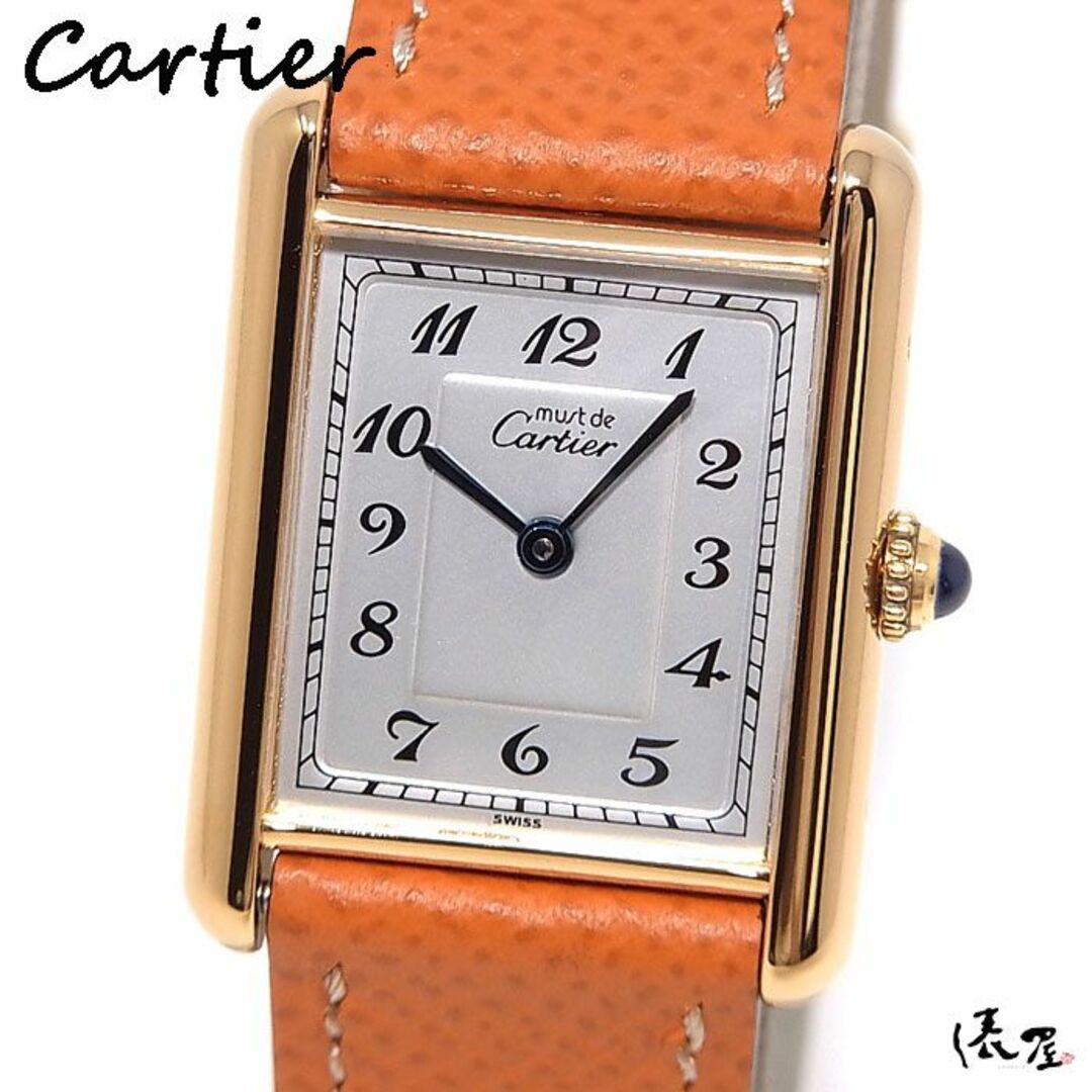 Cartier(カルティエ)の【国際保証書】カルティエ マストタンク LM アラビア ヴィンテージ QZ メンズ レディース Cartier 時計 腕時計 中古【送料無料】 メンズの時計(腕時計(アナログ))の商品写真