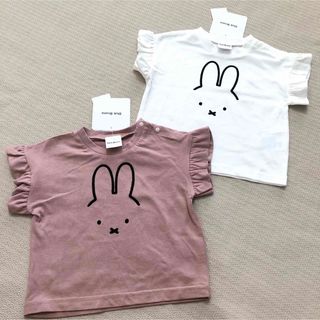 ミッフィー(miffy)の80cm  ミッフィー　女の子Tシャツ　二枚セット　新品(Ｔシャツ)