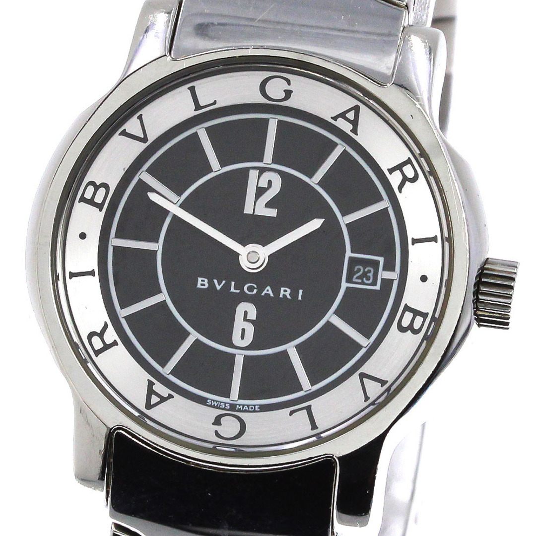 訳あり ブルガリ BVLGARI ST29S ソロテンポ デイト クォーツ レディース _758660SS×SS文字盤色