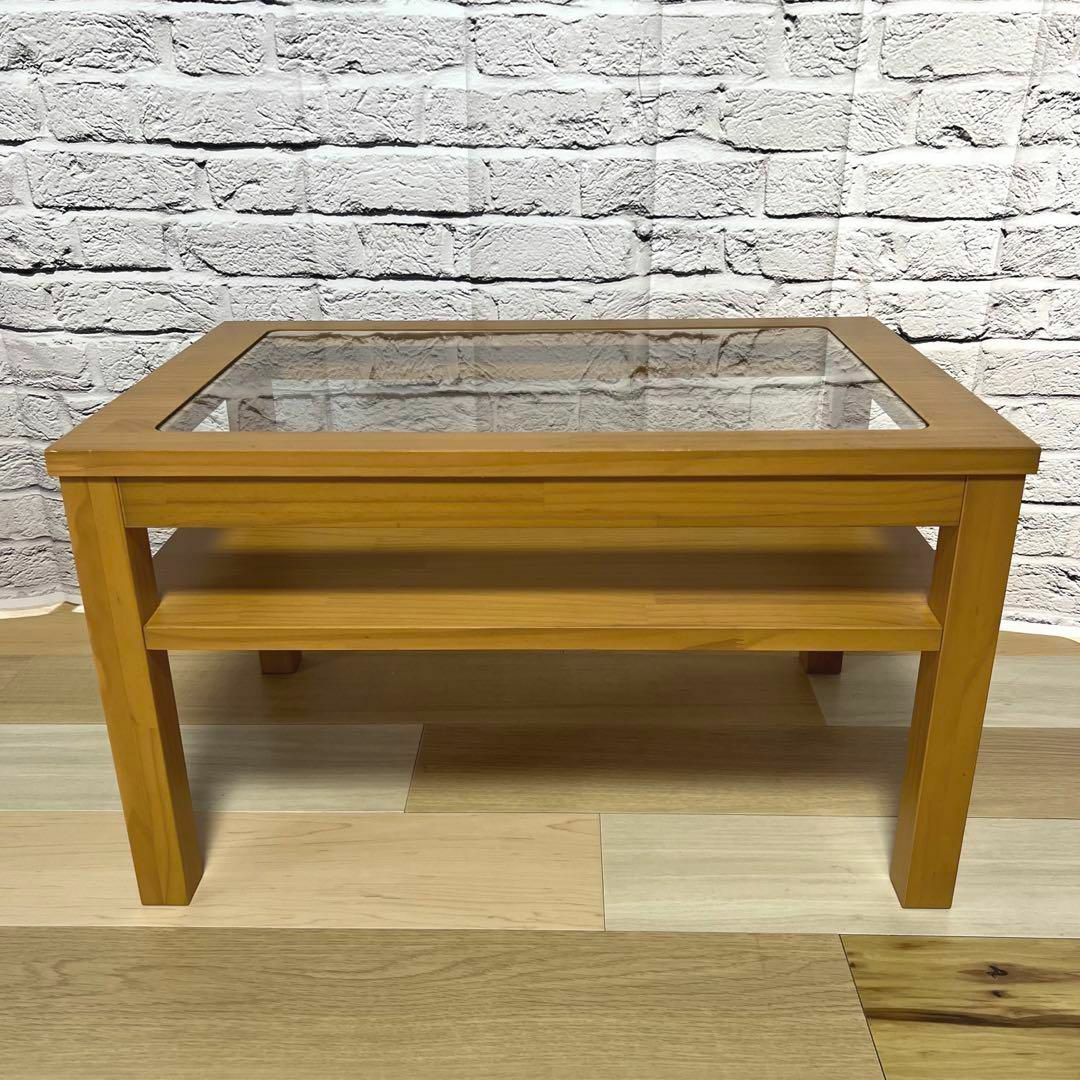 廃盤品☆モモナチュラル パイン材 コンパクトなセンターテーブル ロー