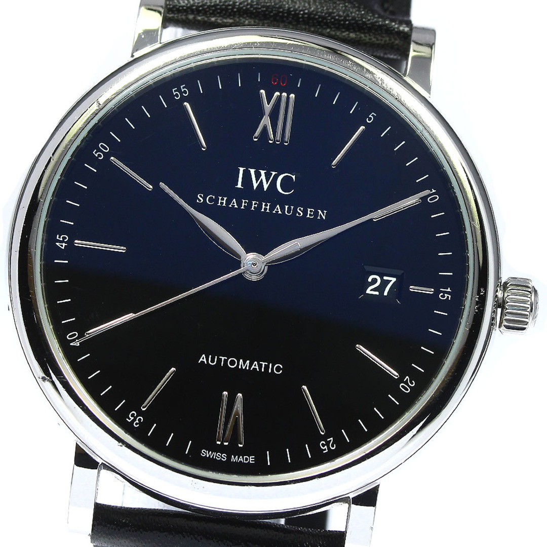 IWC SCHAFFHAUSEN IW356502 ポートフィノ デイト 自動巻き メンズ _756675