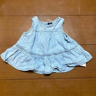 ギャップ(GAP)のGAP  baby トップス　デニム　60  ブルー(シャツ/カットソー)