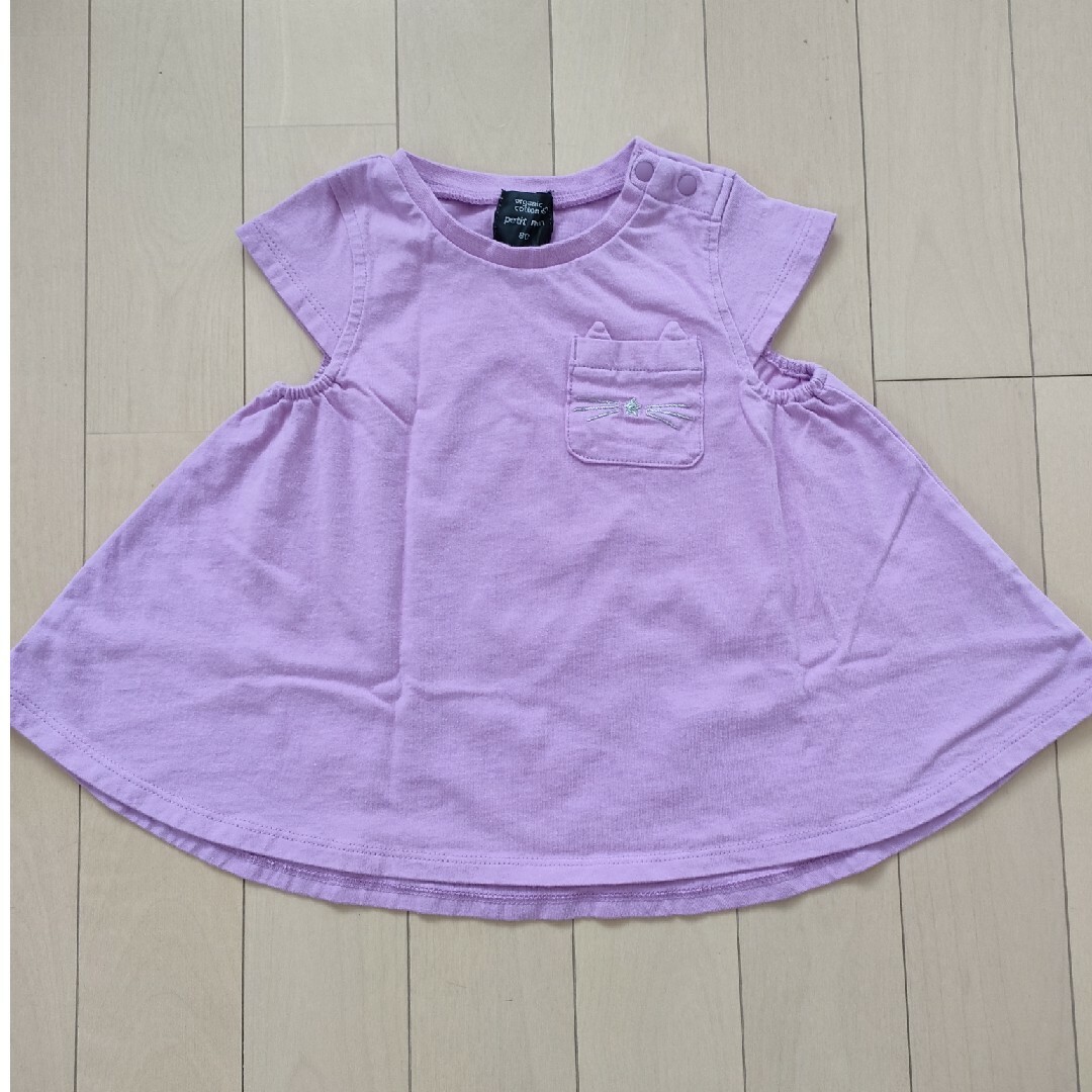 petit main(プティマイン)の親子コーデTシャツ３枚セット キッズ/ベビー/マタニティのベビー服(~85cm)(Ｔシャツ)の商品写真