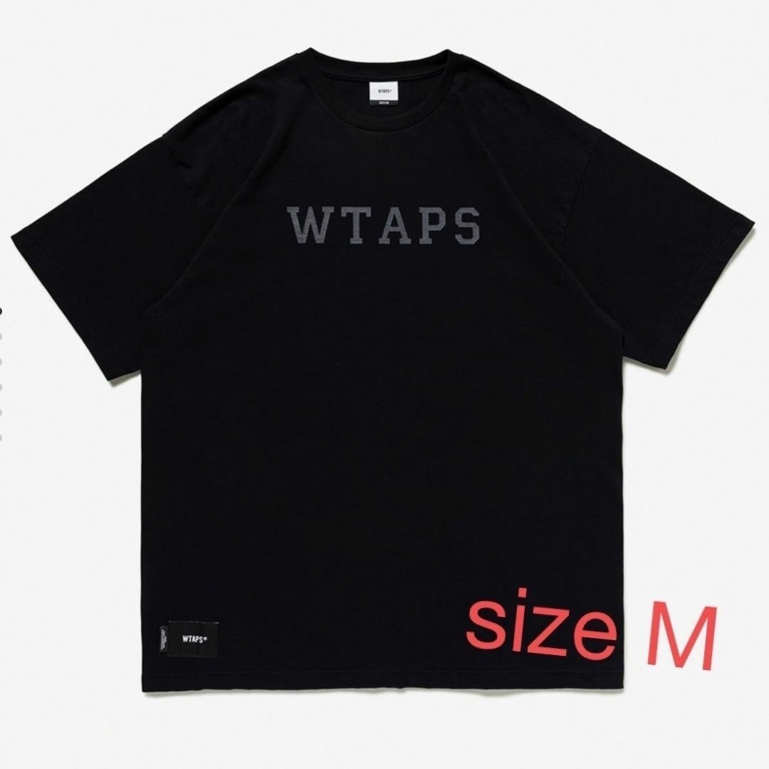 W)taps(ダブルタップス)のwtaps　COLLEGE/SS/COTTON　black M メンズのトップス(Tシャツ/カットソー(半袖/袖なし))の商品写真