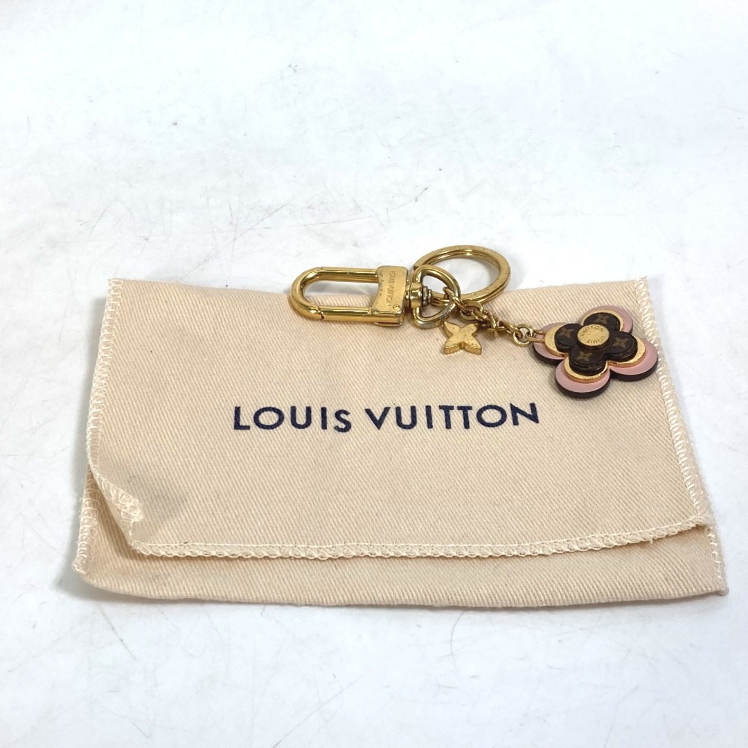 ルイヴィトン LOUIS VUITTON ポルト クレ ブルーミング フラワーBB M63085 モノグラム キーホルダー GP ブラウン