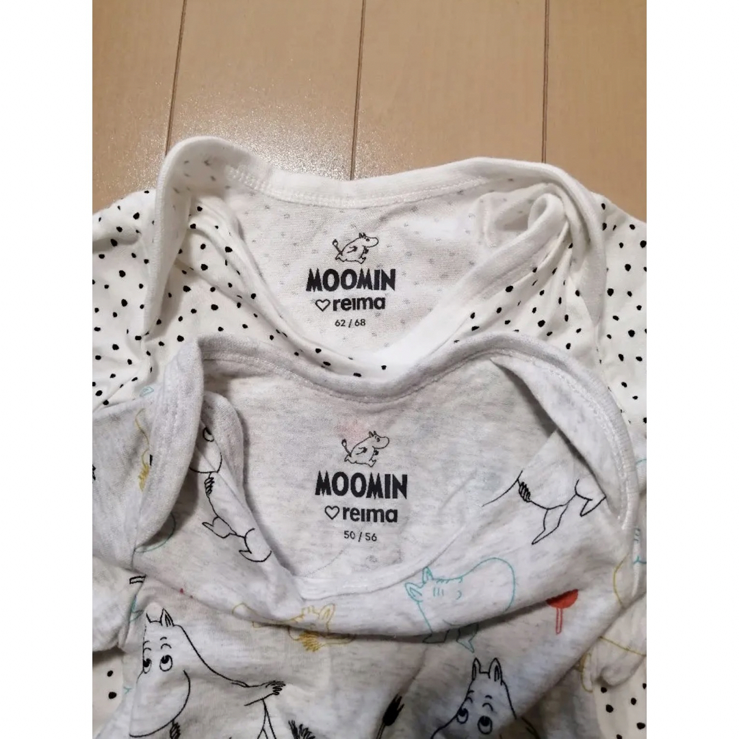 MOOMIN(ムーミン)のムーミン　ロンパース　2点セット キッズ/ベビー/マタニティのベビー服(~85cm)(ロンパース)の商品写真