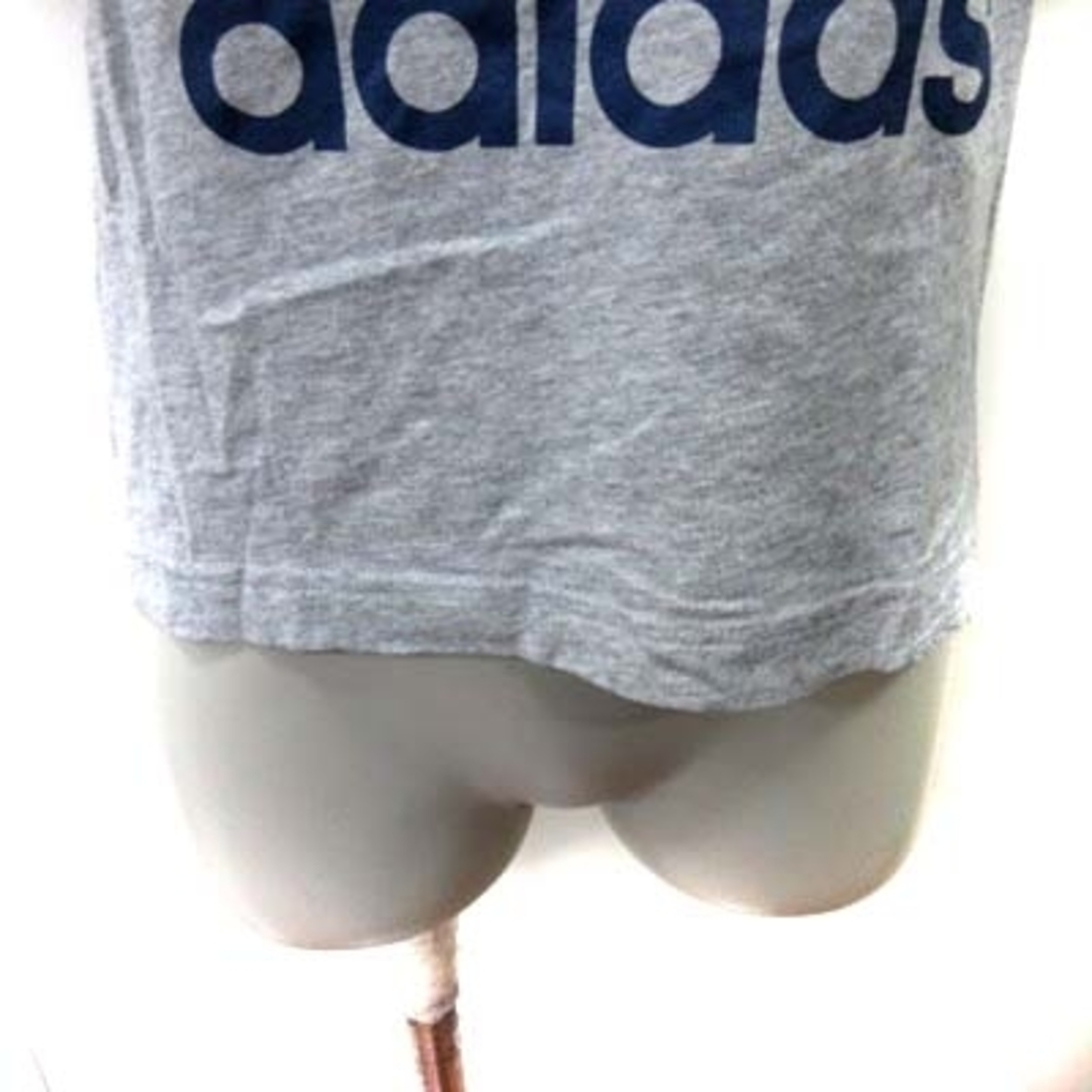 adidas(アディダス)のアディダス Tシャツ カットソー 半袖 M グレー /YI レディースのトップス(Tシャツ(半袖/袖なし))の商品写真