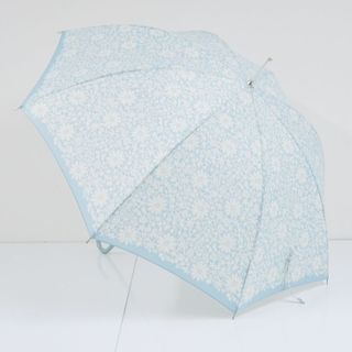 ニナリッチ(NINA RICCI)のNINA RICCI ニナリッチ 傘 USED美品 フラワープリント 花 グラスファイバーフレーム ブルー 60cm T  A9786(傘)