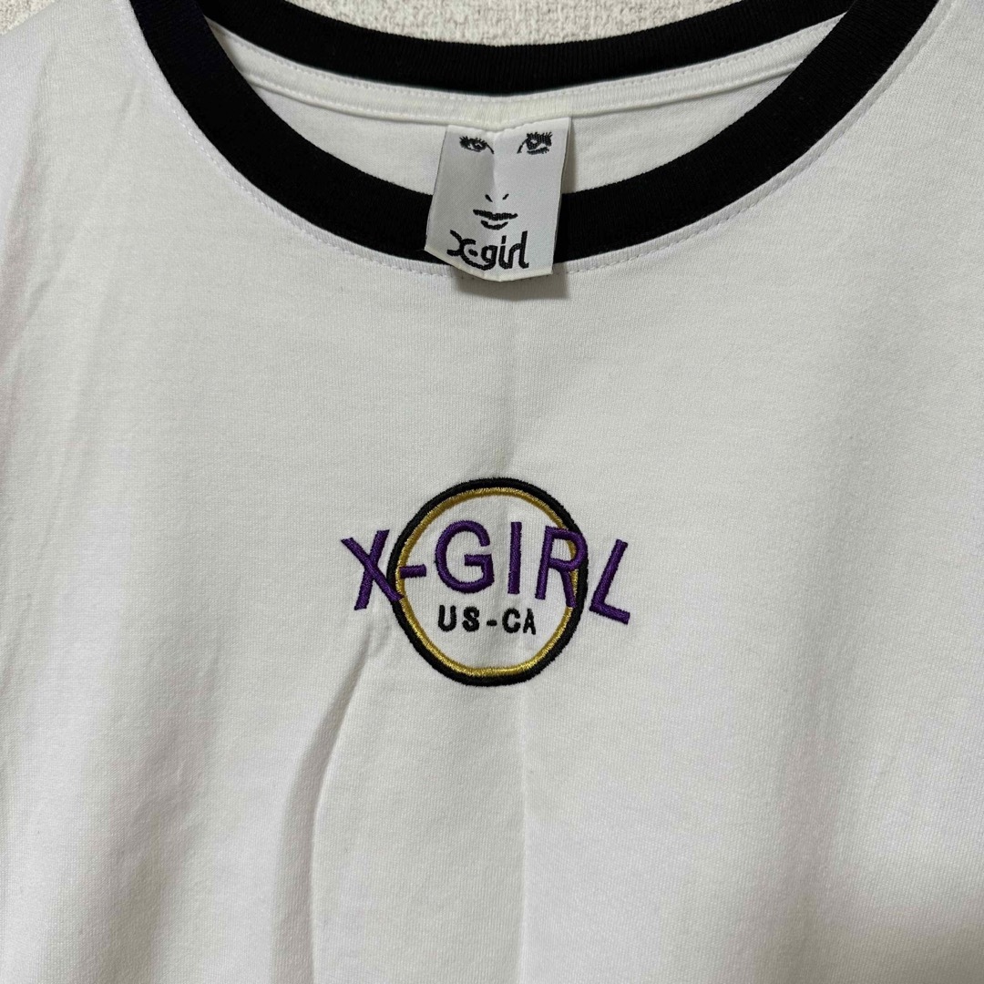 X-girl(エックスガール)のX-girl Tシャツ 訳あり再出品(商品説明欄ご確認ください) レディースのトップス(Tシャツ(半袖/袖なし))の商品写真