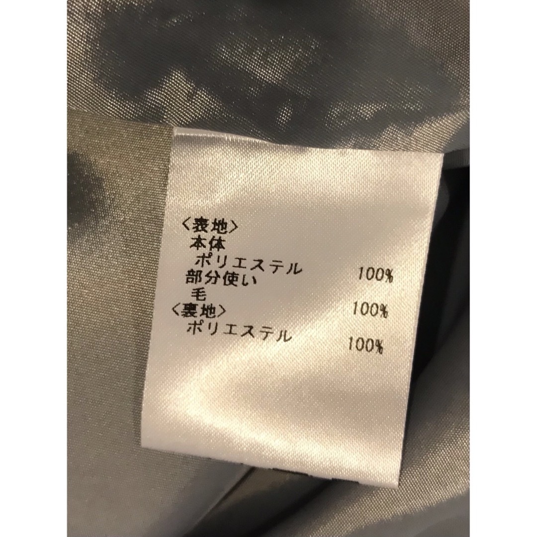 タグ付き25300円(税込)紺色パイピング入りチェックのワンピース 5