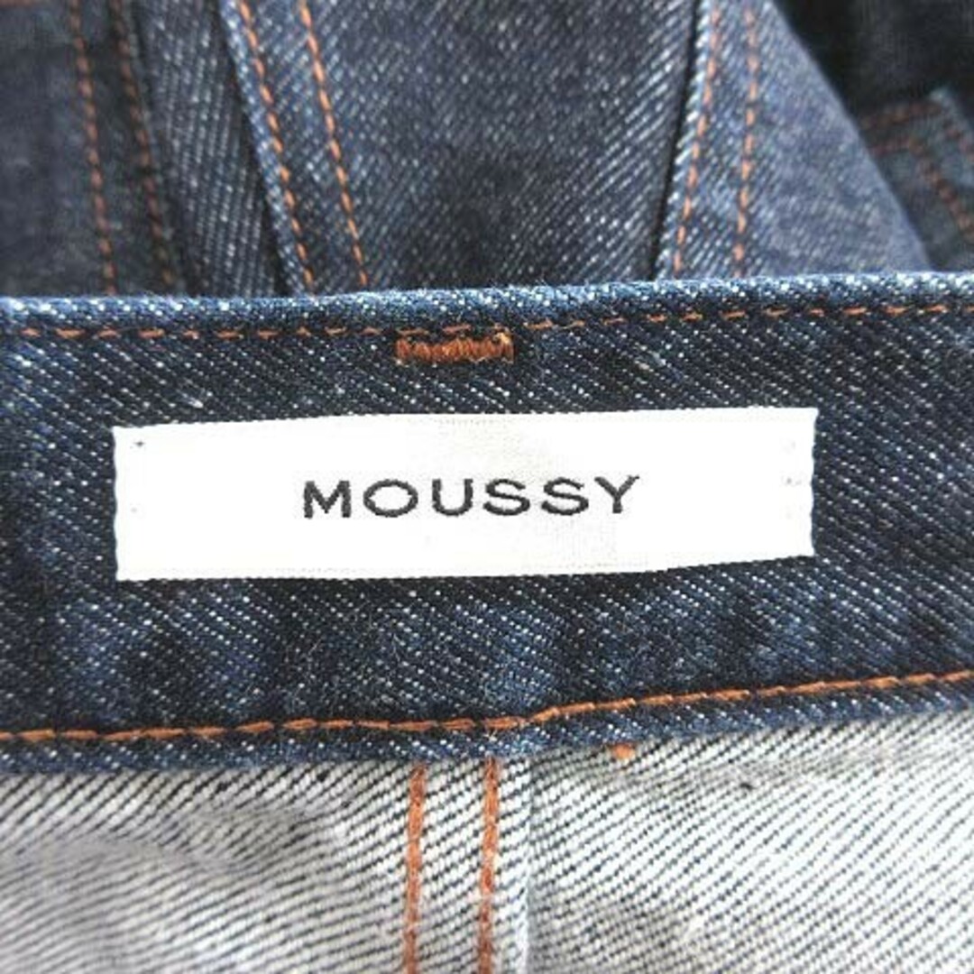 moussy(マウジー)のマウジー デニムパンツ ジーンズ フレア バギー ワイド ロング 24 紺 レディースのパンツ(デニム/ジーンズ)の商品写真