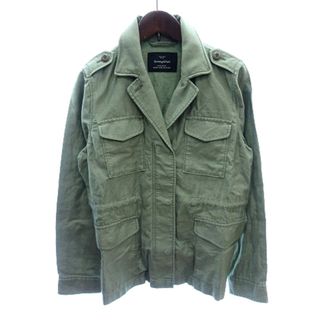 ユナイテッドアローズグリーンレーベルリラクシング(UNITED ARROWS green label relaxing)のグリーンレーベルリラクシング ミリタリージャケット テーラード 36 カーキ 緑(その他)