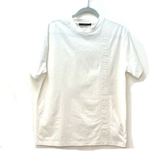 ヴィトン コットン Tシャツ モノグラム ロゴ 半袖 トップス ホワイト