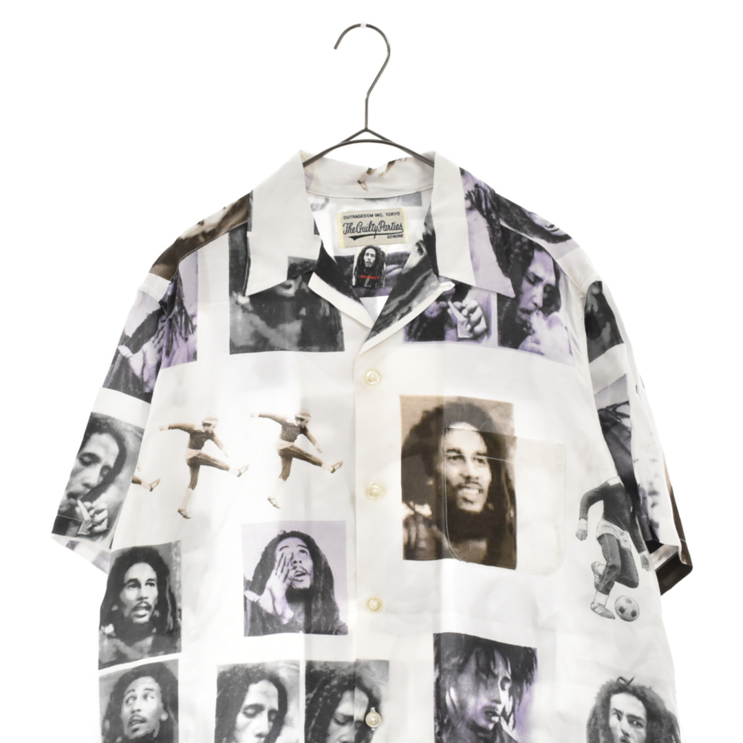 WACKO MARIA ワコマリア 19SS BOB MARLEY HAWAIIAN SHIRT ボブマーリー ハワイアンシャツ アロハシャツ ホワイト 2