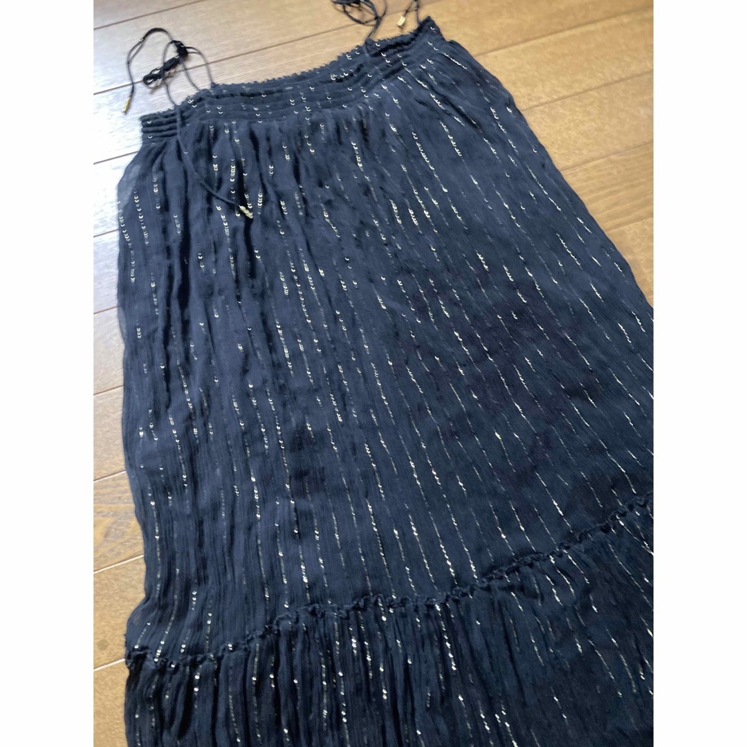 ULLA JOHNSON(ウラジョンソン)のほぼ未使用品　ULLA JOHNSON シルクリゾートワンピース レディースのワンピース(ロングワンピース/マキシワンピース)の商品写真