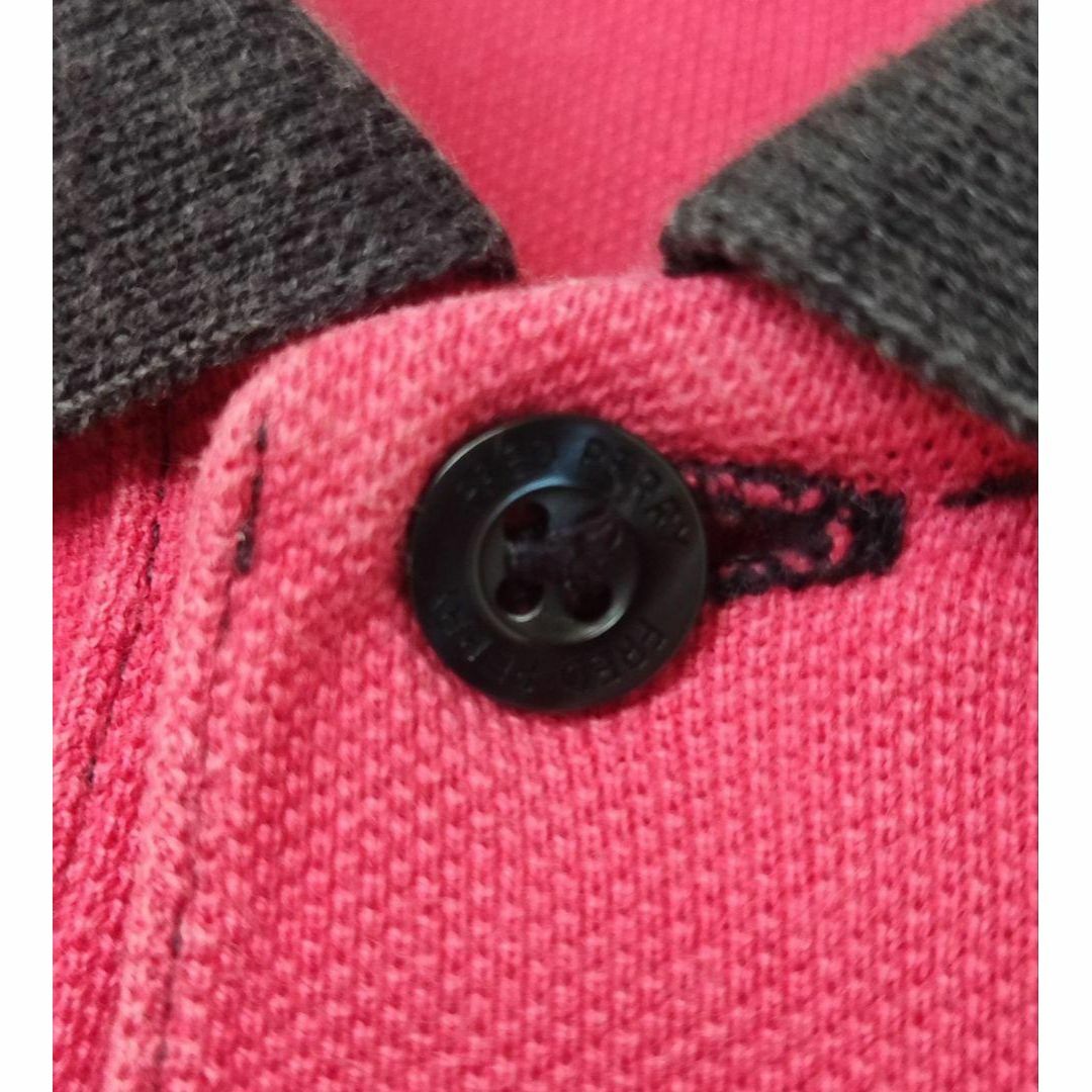 FRED PERRY(フレッドペリー)の☆良品☆ FRED PERRY ポロシャツ  刺繍ロゴ マルチカラー Ｍ 大きめ メンズのトップス(ポロシャツ)の商品写真