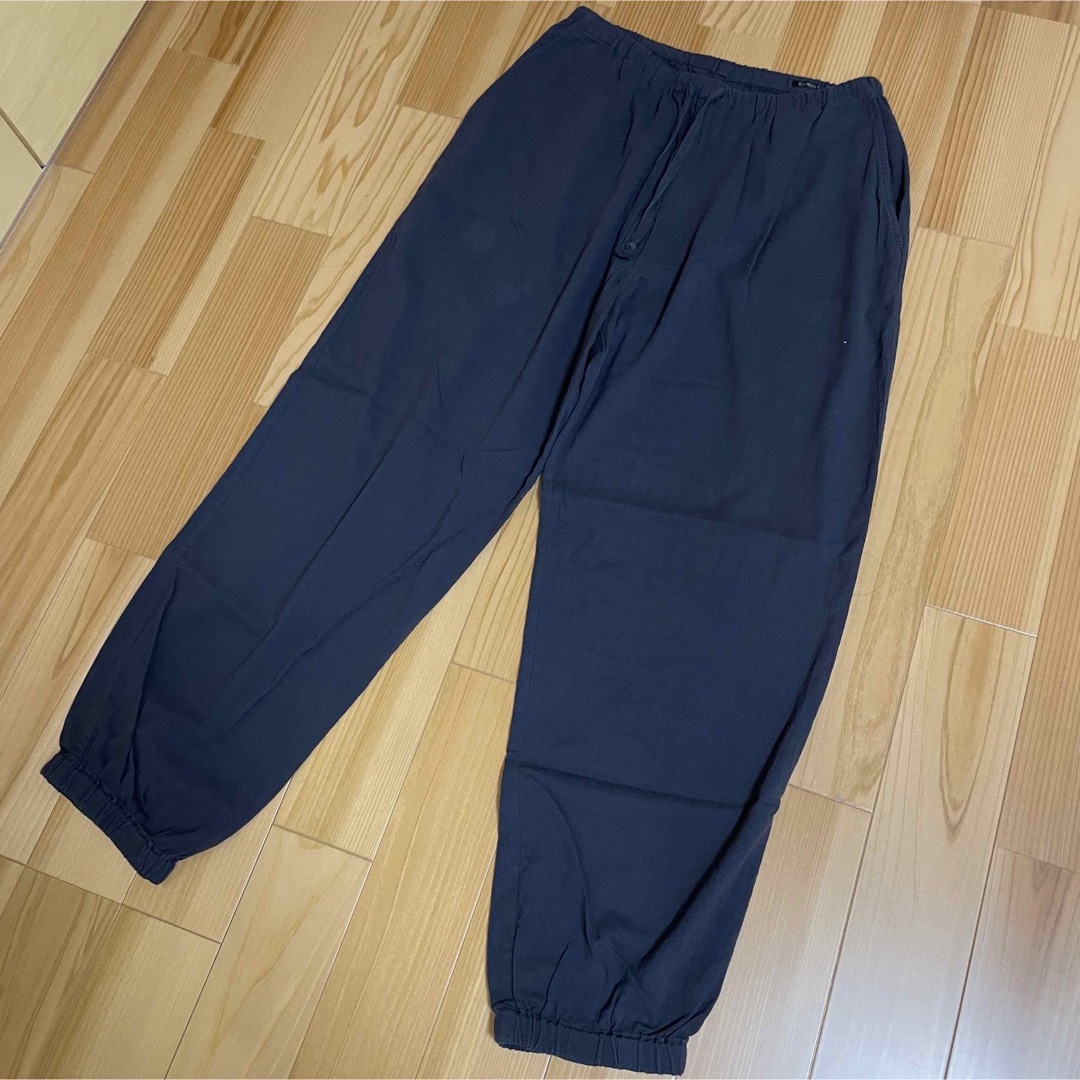 COMOLI 22SS 空紡オックスドローストリングパンツ NAVY 2