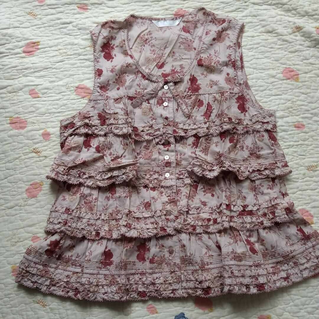 PINK HOUSE - 新品 ピンクハウス アンティークローズ柄ブラウス