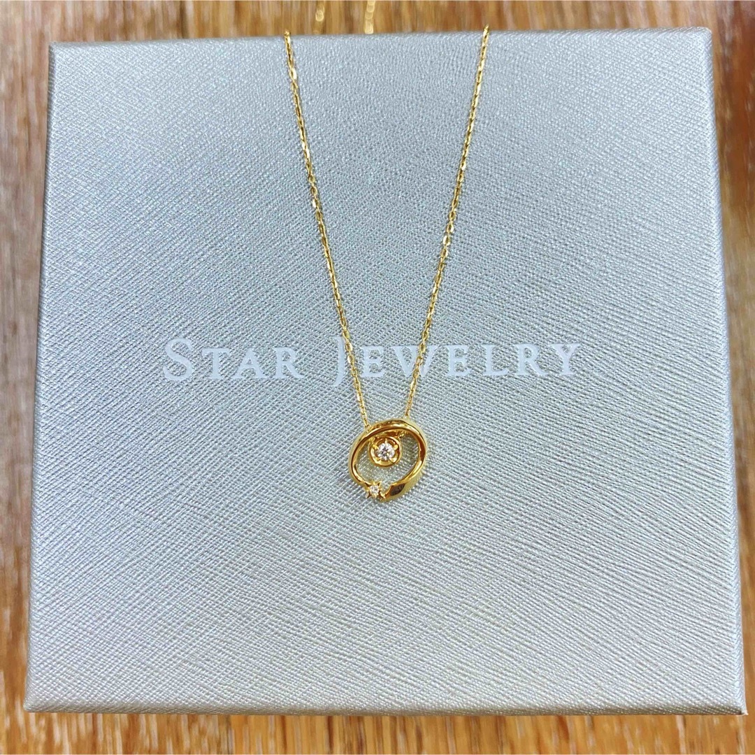 STAR JEWELRY(スタージュエリー)のr3597 スタージュエリー K18 ダイヤモンド 0.014 ネックレス  レディースのアクセサリー(ネックレス)の商品写真