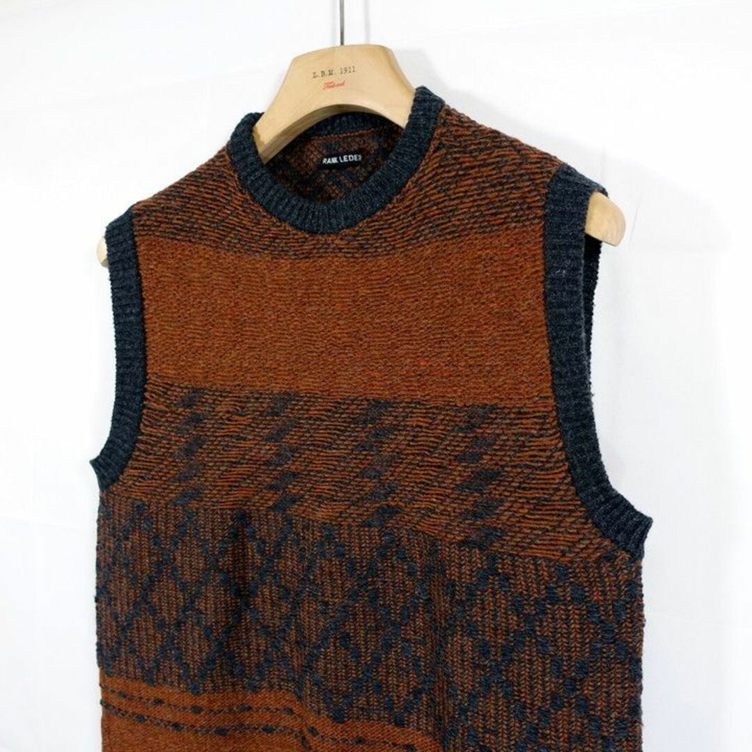 FRANK LEDER - 【良品】フランクリーダー 手編みニットベスト FRANK