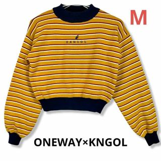 カンゴール(KANGOL)の■ONEWAY×KNGOL☆ショート丈ボーダーニットレディースM洗えるセーター(ニット/セーター)