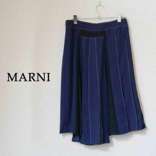 ♡期間限定お値下げ●マルニ15awピンパーネル花柄白パイピングスカート40