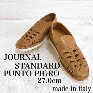 プントピグロ(Punto Pigro)の【美品】ジャーナルスタンダード プントピグロ レザー サンダル  42(サンダル)