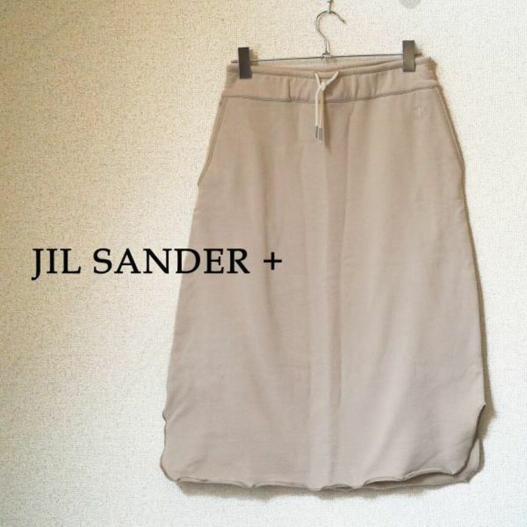 Jil Sander(ジルサンダー)のジルダンダー プラス JIL SANDER + スウェットスカート 裏毛ループ レディースのスカート(ひざ丈スカート)の商品写真