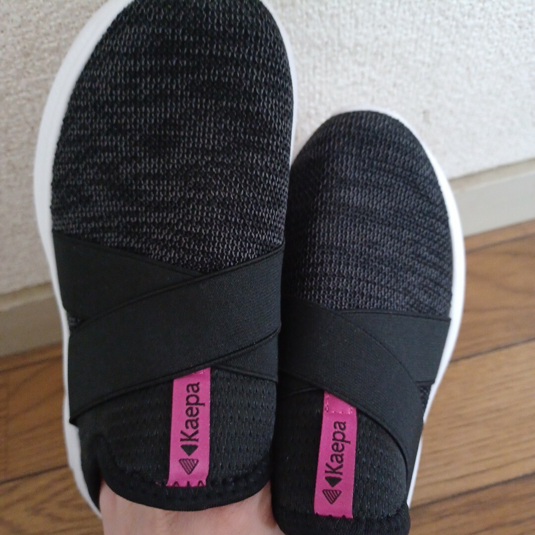 Kaepa(ケイパ)のケイパ スリッポン ブラック レディースの靴/シューズ(スリッポン/モカシン)の商品写真