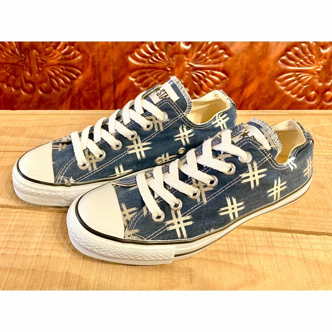 CONVERSE - ★90s!希少レア!コンバース オールスター カスリ 和柄 ネイビー 235★