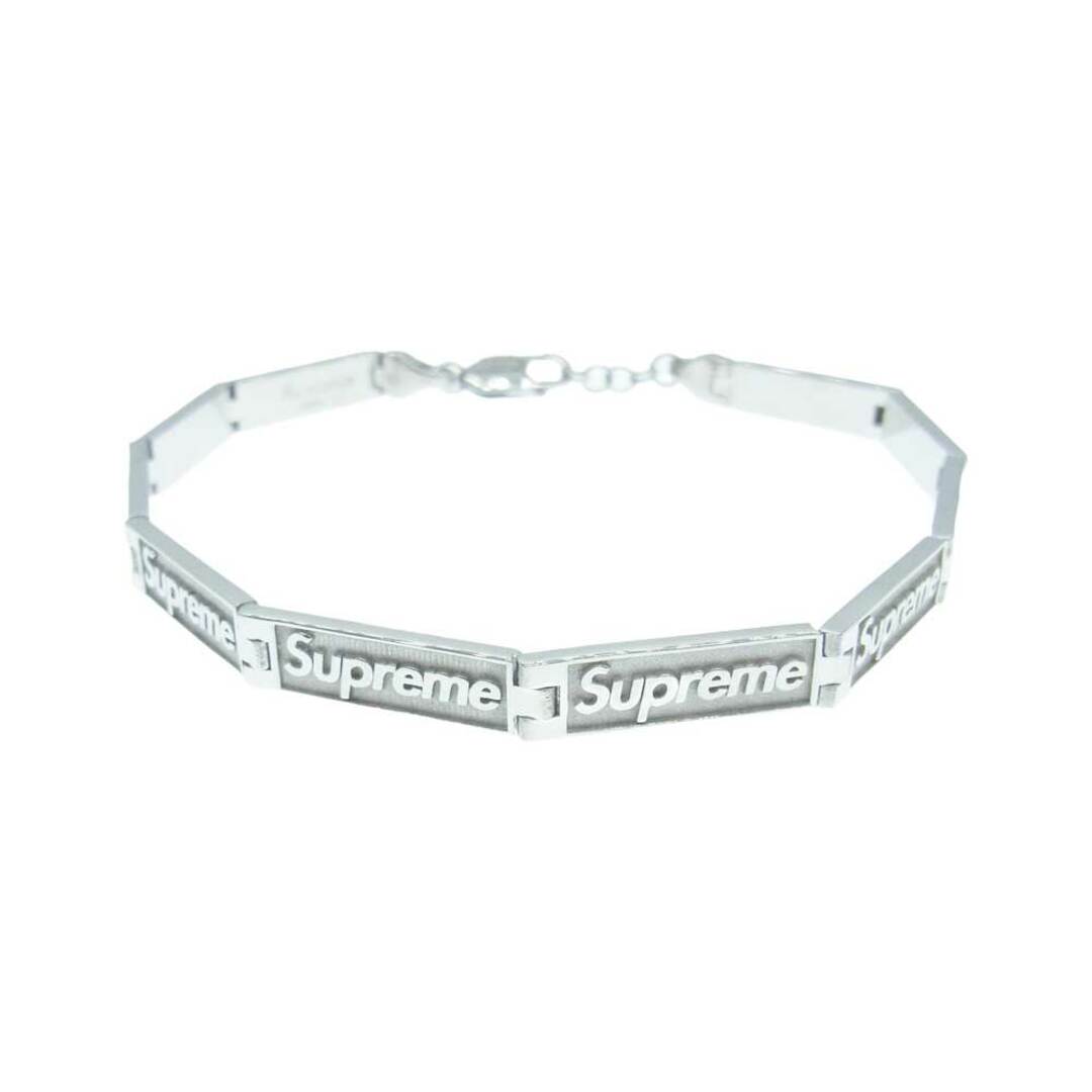 約23cm腕周りSupreme シュプリーム ブレスレット 23SS × Jacob & Co Logo Link Bracelet Silver ジェイコブ ロゴ リング ブレスレット シルバー【新古品】【未使用】