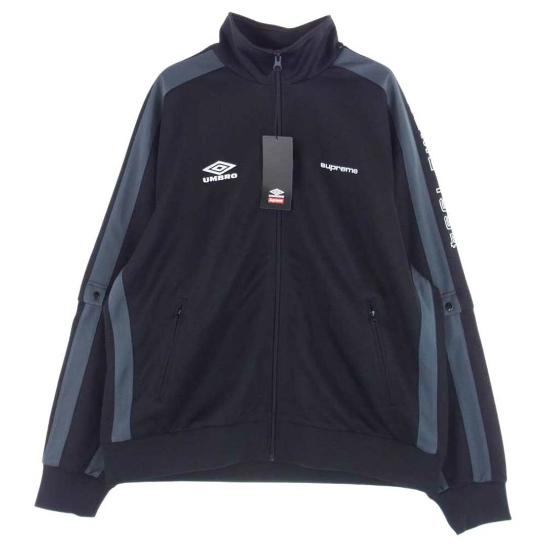 Supreme シュプリーム ジャケット 23SS × Umbro Snap Sleeve Jacket Black  アンブロ スナップ スリーブ ジャケット L ブラック系 L ASIA XL【新古品】【未使用】