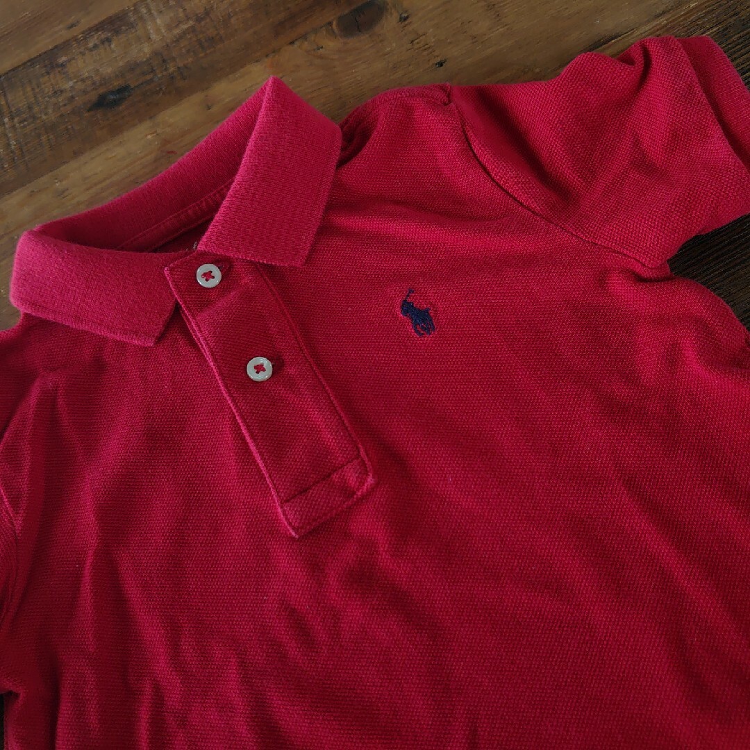 POLO RALPH LAUREN(ポロラルフローレン)のラルフローレン レッドポロ24M キッズ/ベビー/マタニティのキッズ服男の子用(90cm~)(Tシャツ/カットソー)の商品写真