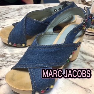 マークジェイコブス(MARC JACOBS)のマークジェイコブス　サンダル　Marc Jacobs デニム　リール　ビジュー　(サンダル)