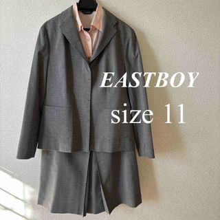 イーストボーイ(EASTBOY)のEAST BOY　スーツ上下　ブラウス　3点セット　スーツレディース　グレー(スーツ)