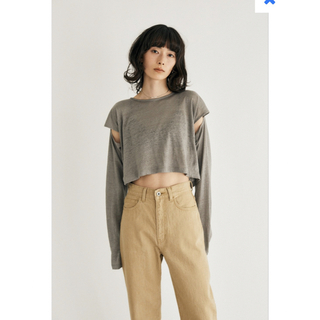 マウジー(moussy)の☆nino38様専用☆【M_】BACK SLEEVE CUT トップス(カットソー(長袖/七分))