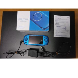 プレイステーションポータブル(PlayStation Portable)のSONY PSP-3000VB プレイステーションポータブル　ブルー(携帯用ゲームソフト)