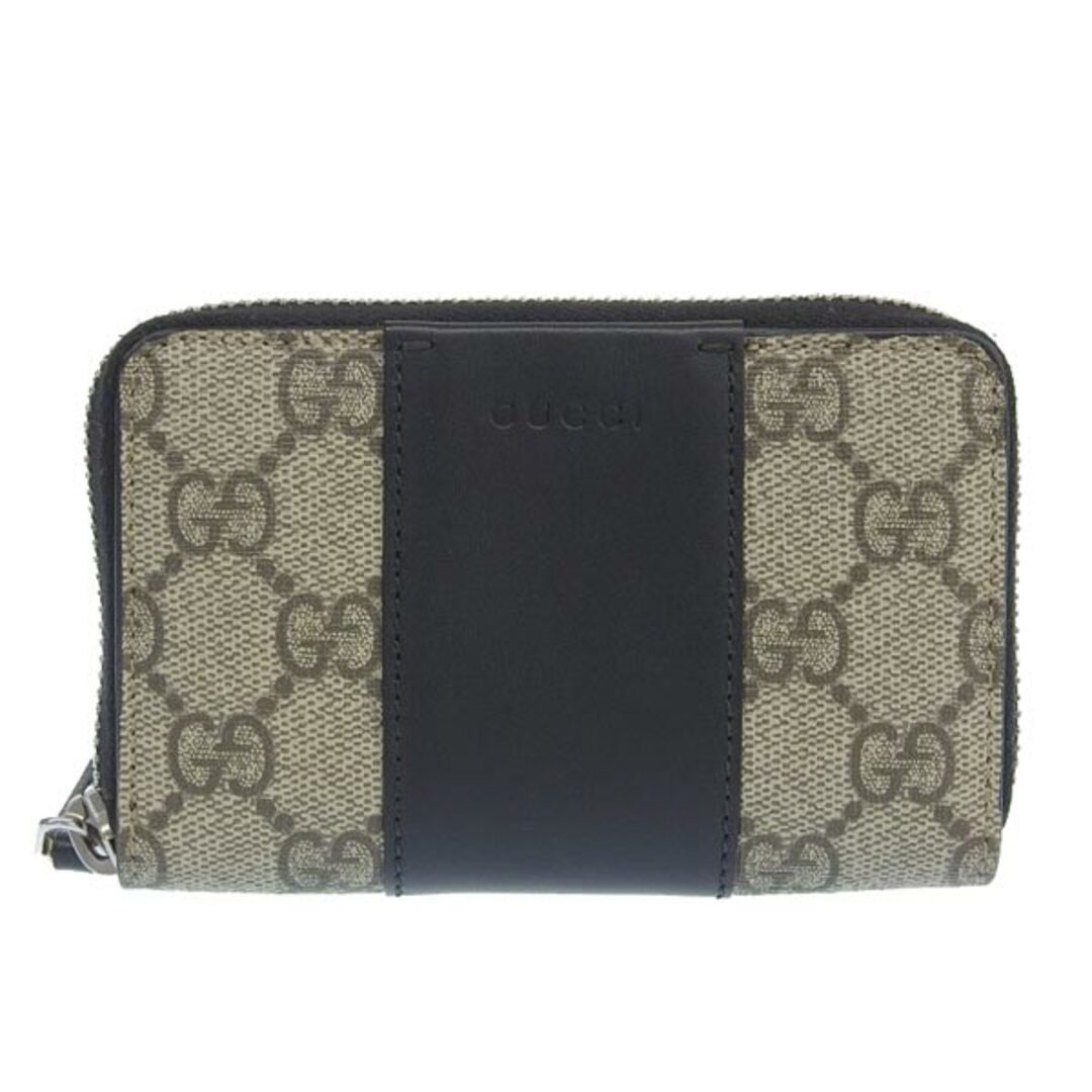 Gucci - 【中古】Gucci グッチ GGスプリーム レザー ラウンド