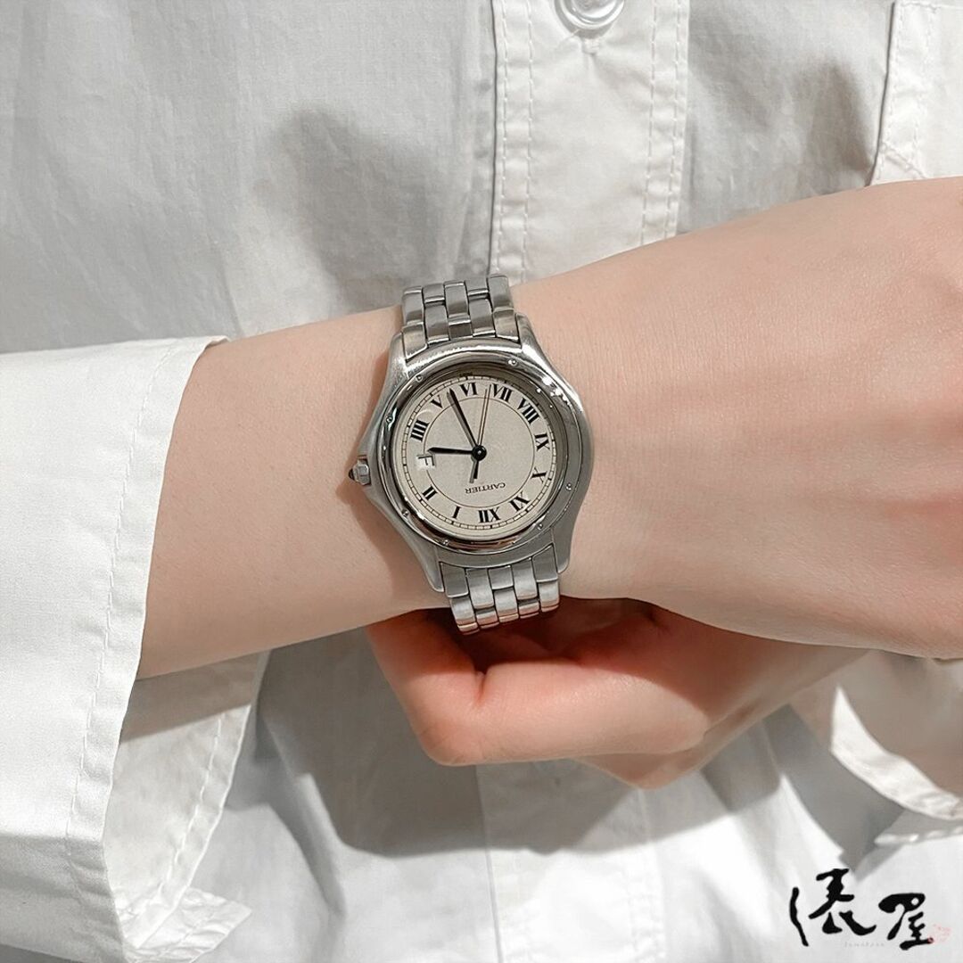 Cartier(カルティエ)の【希少メンズサイズ】 カルティエ パンテールクーガー LM 廃盤モデル メンズ ロンド Cartier 時計 腕時計 中古【送料無料】 メンズの時計(腕時計(アナログ))の商品写真