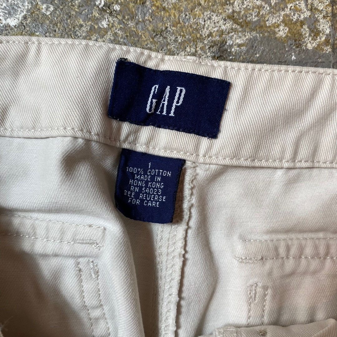 GAP(ギャップ)の90s old GAP ベイカーパンツ ホワイト 28W相当 レディースのパンツ(ワークパンツ/カーゴパンツ)の商品写真